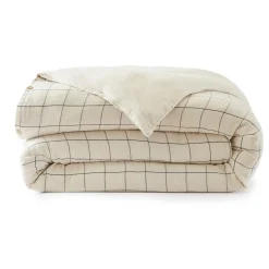 Housse de couette gaze de coton (140 x 200 cm) Gaïa Match Beige pampa