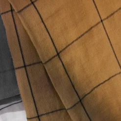 Housse de couette gaze de coton (200 x 200 cm) Gaïa Match Camel