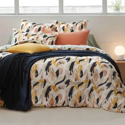 Housse de couette gaze de coton (240 x 220 cm) Mathilda Multicolore