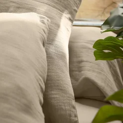 Housse de couette gaze de coton (280 x 240 cm) Gaïa Ficelle