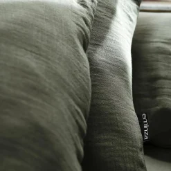 Housse de couette gaze de coton (280 x 240 cm) Gaïa Vert romarin