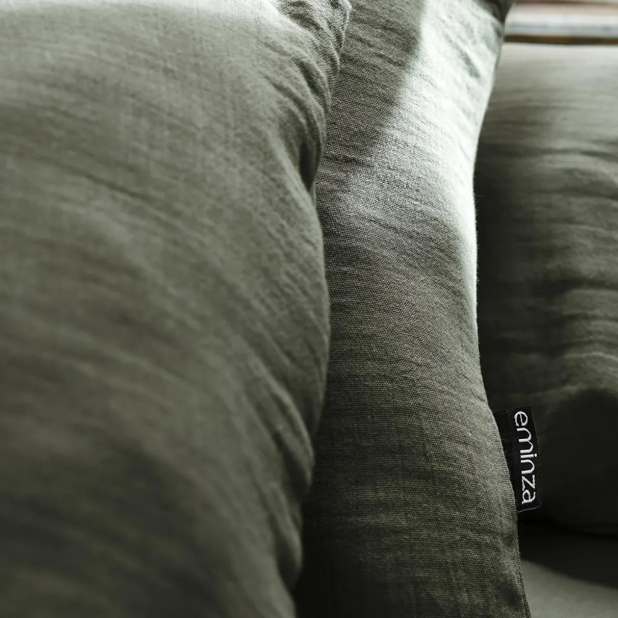 Housse de couette gaze de coton (280 x 240 cm) Gaïa Vert romarin