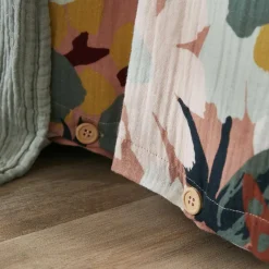 Housse de couette gaze de coton (260 x 240 cm) Azel Multicolore