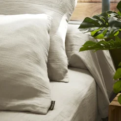Housse de couette gaze de coton (240 x 220 cm) Gaïa Beige pampa