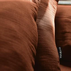 Housse de couette gaze de coton (260 x 240 cm) Gaïa Terracotta