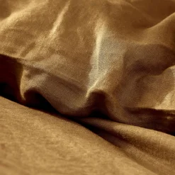 Housse de couette lin lavé (260 x 240 cm) Louise Caramel