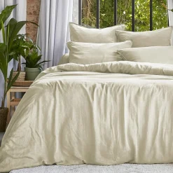 Housse de couette lyocell Tencel™ lavé (280 x 240 cm) Olivia Beige pampa