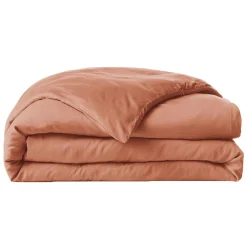 Housse de couette lyocell Tencel™ lavé (140 x 200 cm) Olivia Terracotta
