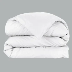 Housse de couette percale de coton (200 x 200 cm) Cali Blanche