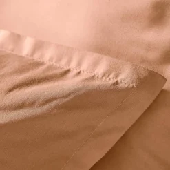 Housse de couette percale de coton (240 x 220 cm) Cali Rose pêche