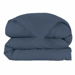 Housse de couette percale de coton (200 x 200 cm) Cali Bleu marine