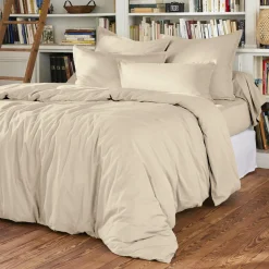 Housse de couette percale de coton (200 x 200 cm) Cali Beige
