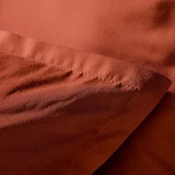 Housse de couette percale de coton (280 x 240 cm) Cali Terracotta