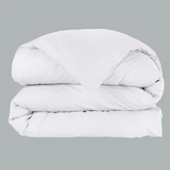 Housse de couette percale de coton (140 x 200 cm) Cali Blanche