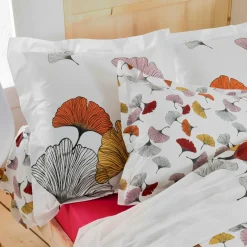 Housse de couette percale de coton (200 x 200 cm) Ginkgo Multicolore