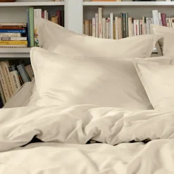 Housse de couette percale de coton (260 x 240 cm) Cali Beige