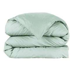 Housse de couette percale de coton (200 x 200 cm) Cali Vert eucalyptus