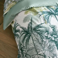 Housse de couette percale de coton (280 x 240 cm) Trinidad Mousson Verte