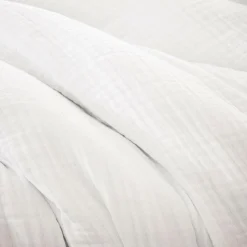 Housse de couette quadruple gaze de coton (200 x 200 cm) Victoria x Gaïa Blanc chantilly