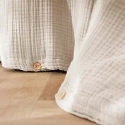 Housse de couette quadruple gaze de coton (240 x 220 cm) Victoria x Gaïa Beige pampa