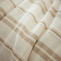 Housse de couette réversible coton texturé et percale (260 x 240 cm) Alice Ficelle