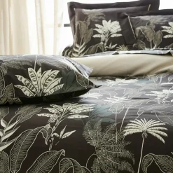 Housse de couette satin de coton (260 x 240 cm) Cayenne Noire