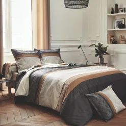 Housse de couette satin de coton (260 x 240 cm) Tiago Noire