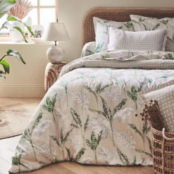 Housse de couette satin de coton (200 x 200 cm) Voyage Verte