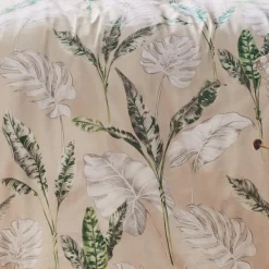 Housse de couette satin de coton (200 x 200 cm) Voyage Verte