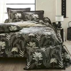 Housse de couette satin de coton (200 x 200 cm) Cayenne Noire