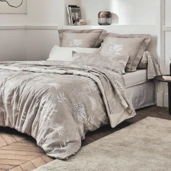 Housse de couette satin de coton (240 x 220 cm) Cayenne Marron