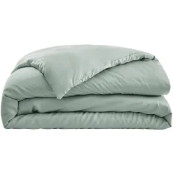 Housse de couette satin de bambou (200 x 200 cm) Sienna Vert eucalyptus