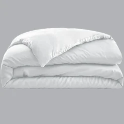 Housse de couette satin de bambou (140 x 200 cm) Sienna Blanc chantilly