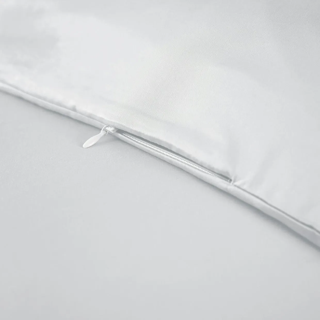 Housse de couette satin de bambou (260 x 240 cm) Sienna Blanc chantilly