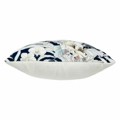 Housse de coussin carrée (40 x 40 cm) Tropical Bleue