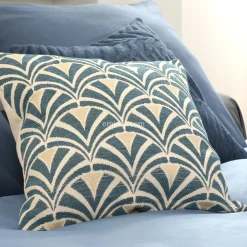 Housse de coussin carrée (40 x 40 cm) Dory Bleue