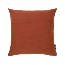 Housse de coussin carrée coton tissé (40 x 40 cm) Léa Terracotta