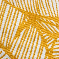 Housse de coussin carrée coton (40 x 40 cm) Tropik Jaune ocre