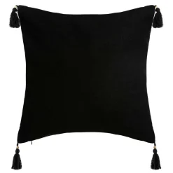 Housse de coussin carrée coton (40 x 40 cm) Tropik Jaune ocre