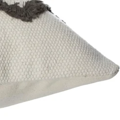 Housse de coussin carrée coton (40 x 40 cm) Wave Grise