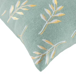 Housse de coussin carrée coton (40 x 40 cm) Helira Vert