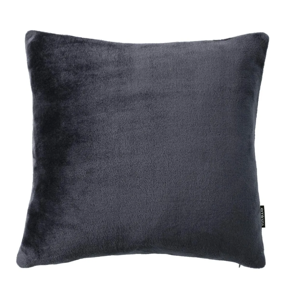 Housse de coussin carrée flanelle (60 x 60 cm) Didou Gris anthracite