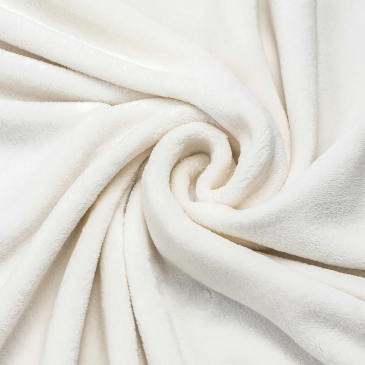 Housse de coussin carrée flanelle (60 x 60 cm) Didou Ivoire