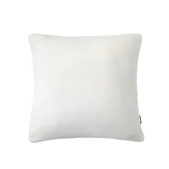 Housse de coussin carrée flanelle (45 x 45 cm) Didou Ivoire