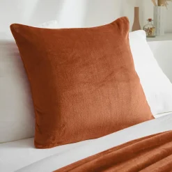 Housse de coussin carrée flanelle (60 x 60 cm) Didou Cuivre