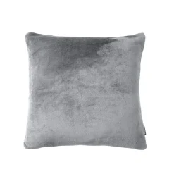 Housse de coussin carrée flanelle (45 x 45 cm) Didou Gris clair