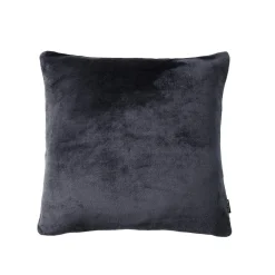 Housse de coussin carrée flanelle (45 x 45 cm) Didou Gris anthracite