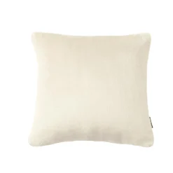 Housse de coussin carrée flanelle (45 x 45 cm) Didou Beige grège