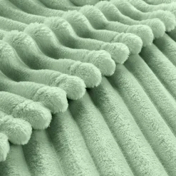 Housse de coussin carrée flanelle (40 x 40 cm) Dune Vert sauge