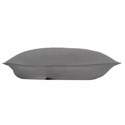 Housse de coussin carrée microfibre (40 x 40 cm) Romane Gris anthracite